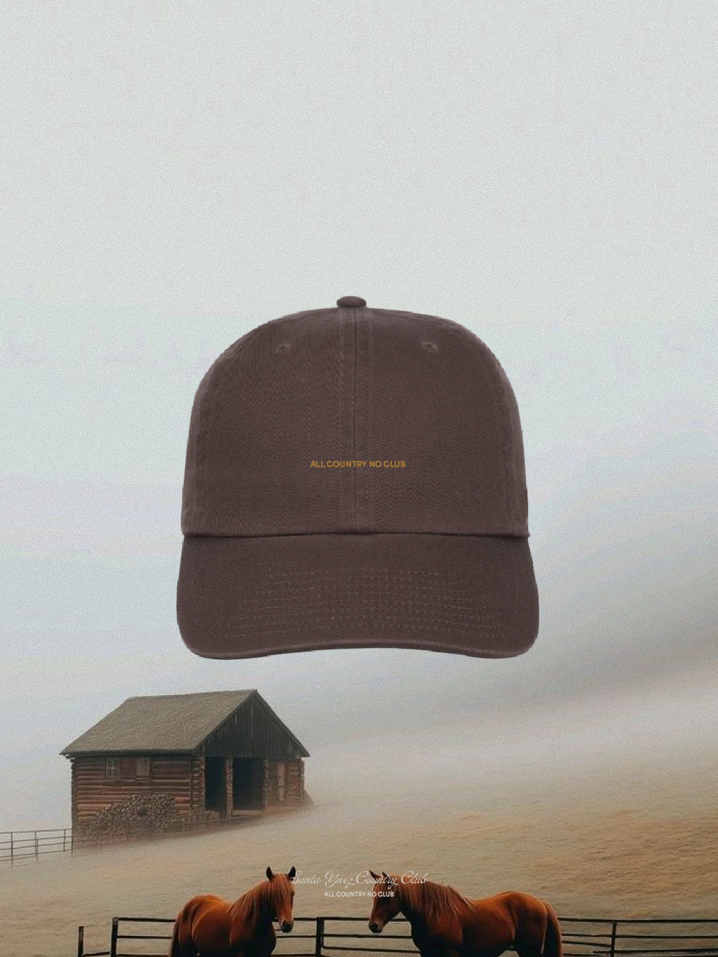 Micro Logo Dad Hat Brown