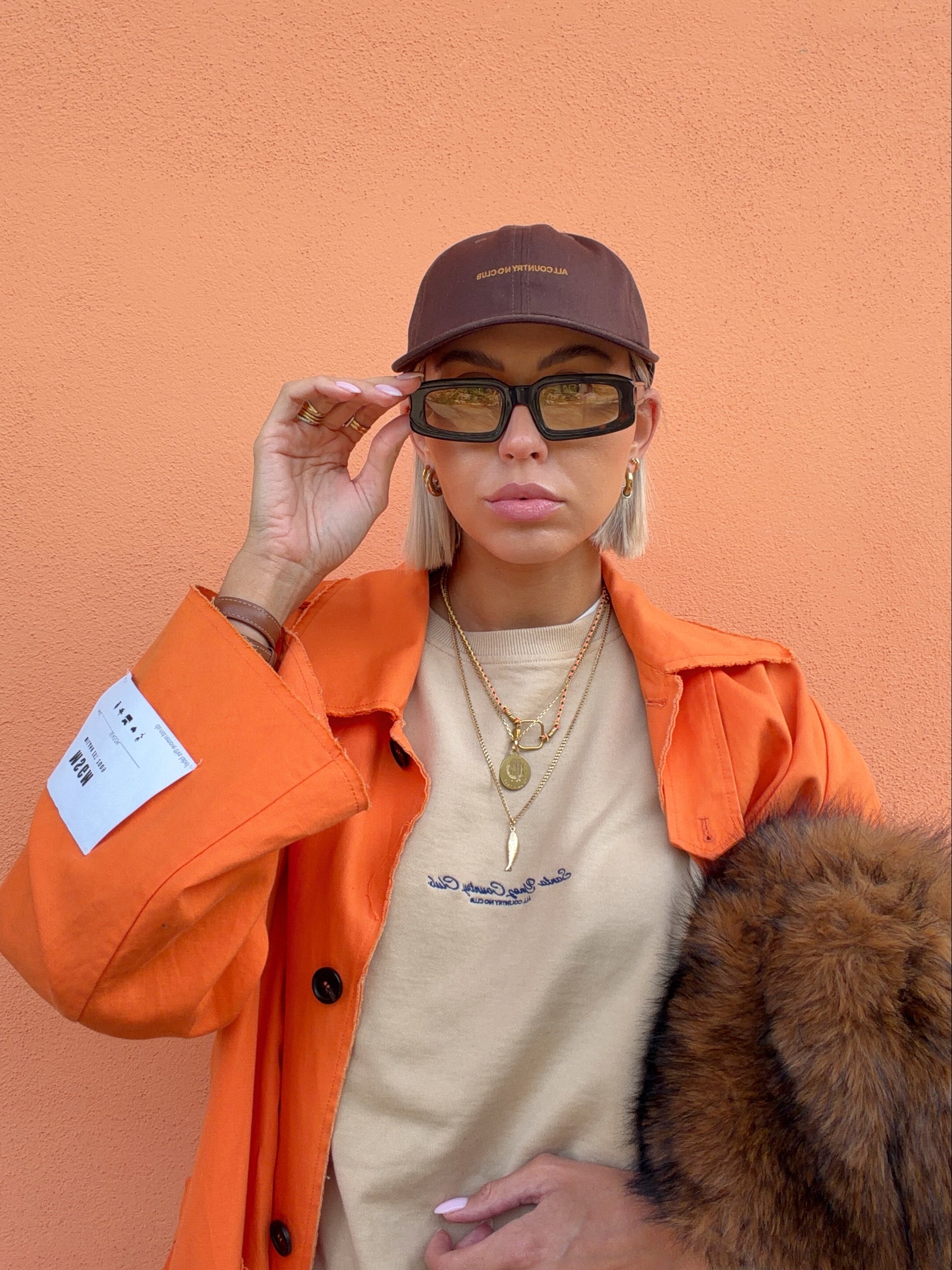 Micro Logo Dad Hat Brown