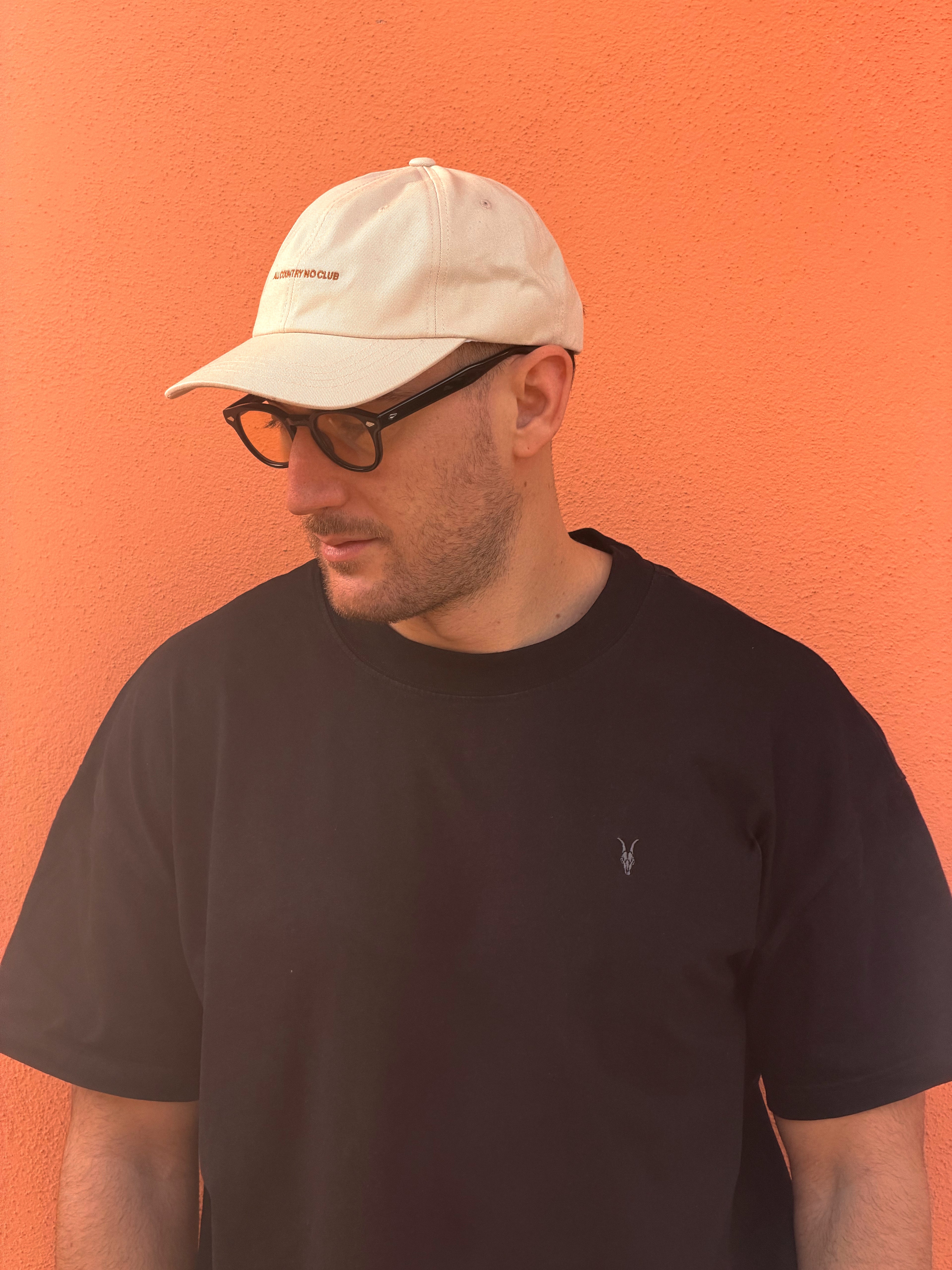 Micro Logo Dad Hat Cream